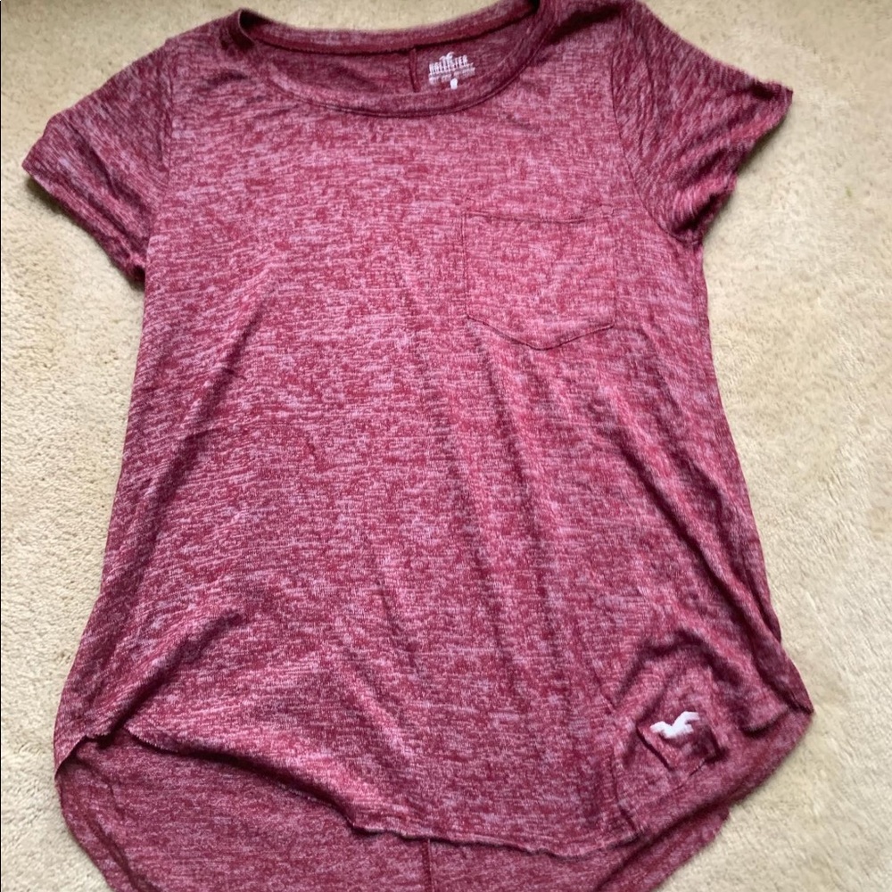 Maroon top